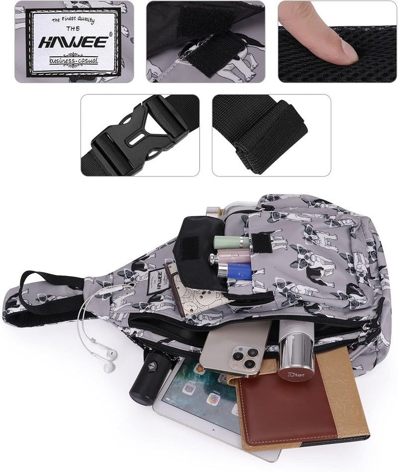 HAWEE Backpack Sling for Women Anti-Water Crossbody Bag Inclined Adjustable Pack | Casual, Adjustable Strap, Water Repellent, for Travel/Sport - Image 4